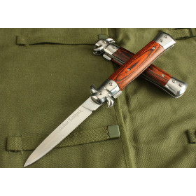 New Arrival Italy Milan Folding Knife Rescue Knife with Color Wood Handle UDTEK01421